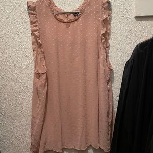 Dusty Rose Sleeveless Torrid Blouse